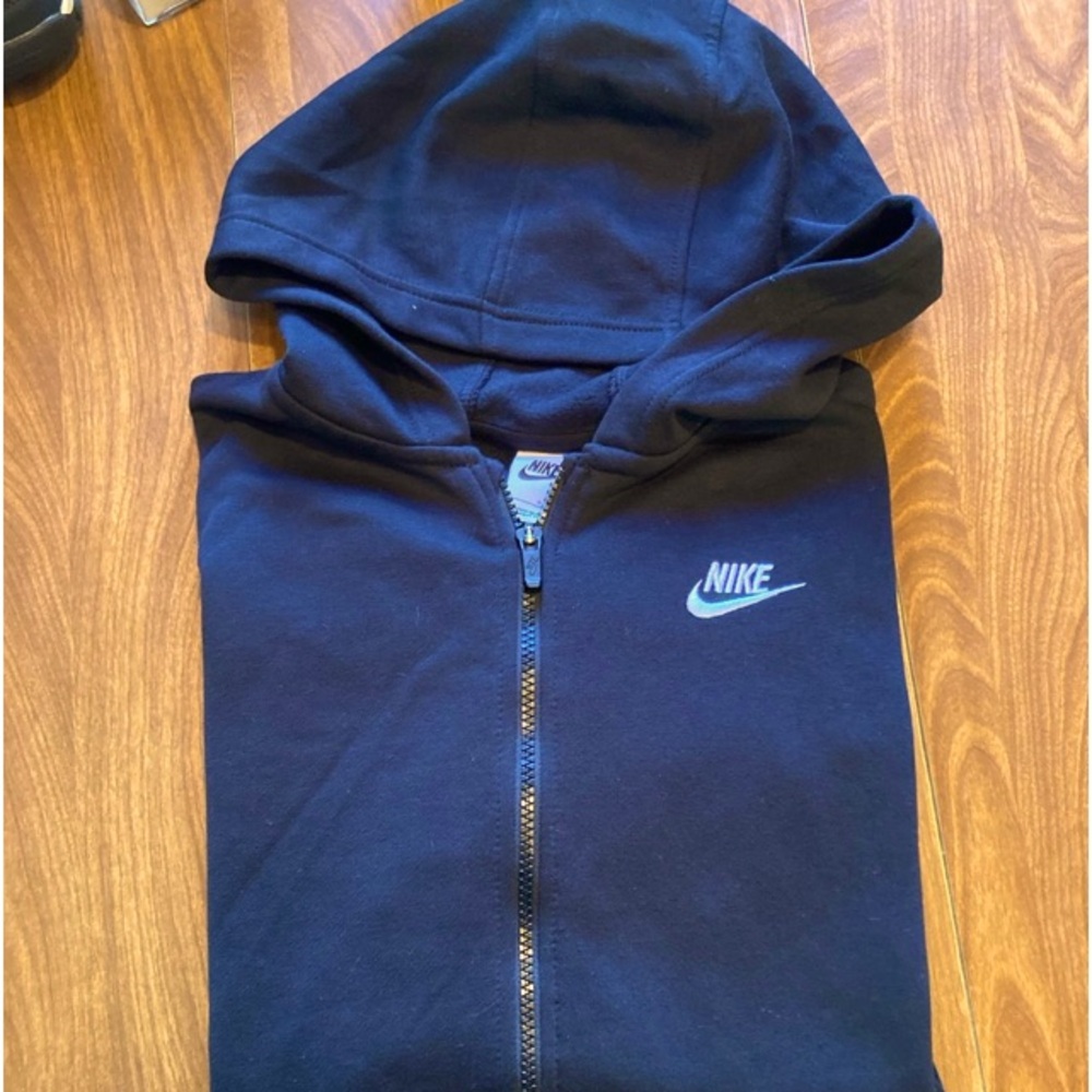 Kids unisex Nike fleece zip up hoodie brand new never worn size large
